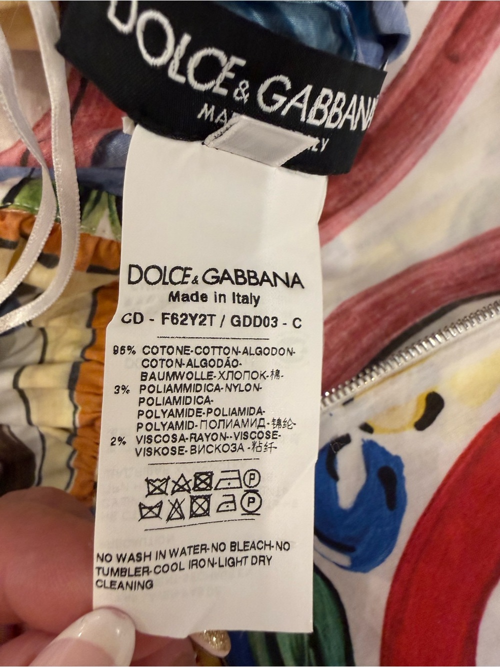 Dolce & Gabbana Sicily Majolica Off Shoulder Cotton Lace Maxi Dress IT 42 US 6 - Picture 16 of 16
